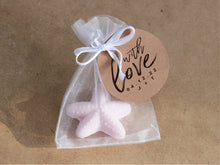 Load image into Gallery viewer, Australian made star fish soap for your event favour with personalised kraft tags